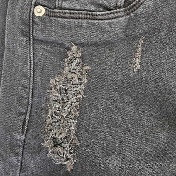 Hudson Jeans Mid Rise Nico Super Skinny Ankle Black Distressed Jeans 26 NWT - Picture 8 of 10